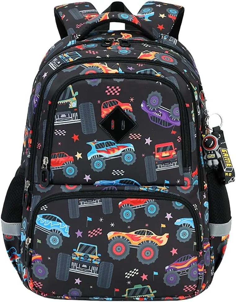 MATMO Kids Backpack Boys Girls Backpack Student School Bag Children Bookbag Daypack (Black)