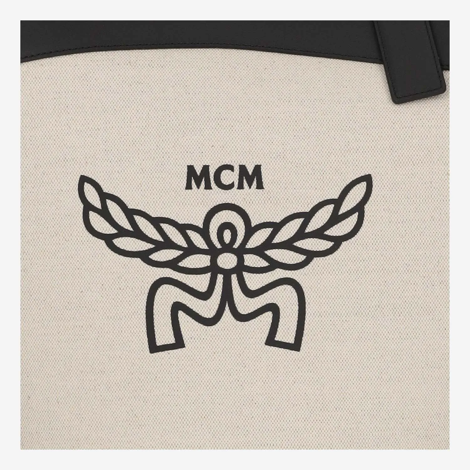 Mcm Cotton Canvas And Leather Himmel Shoulder Bag