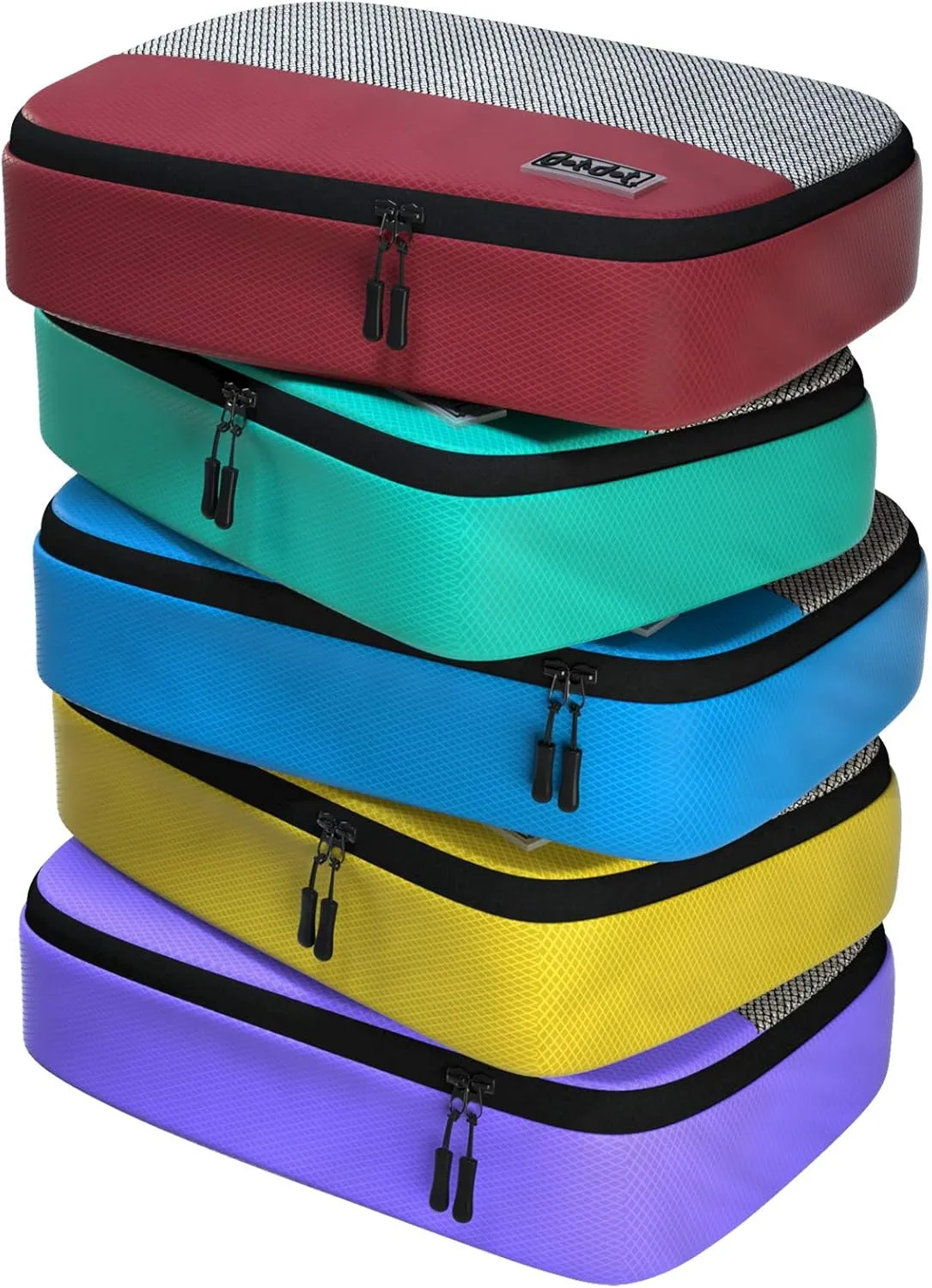 Medium Packing Cubes for Suitcases - 5 Pcs Set of Travel Organizer Bags for Carry On Luggage