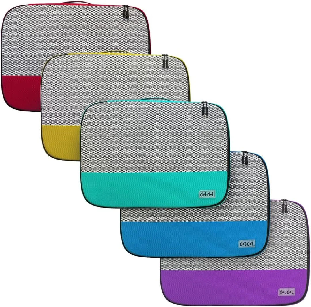 Medium Packing Cubes for Suitcases - 5 Pcs Set of Travel Organizer Bags for Carry On Luggage