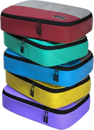 Medium Packing Cubes for Suitcases - 5 Pcs Set of Travel Organizer Bags for Carry On Luggage