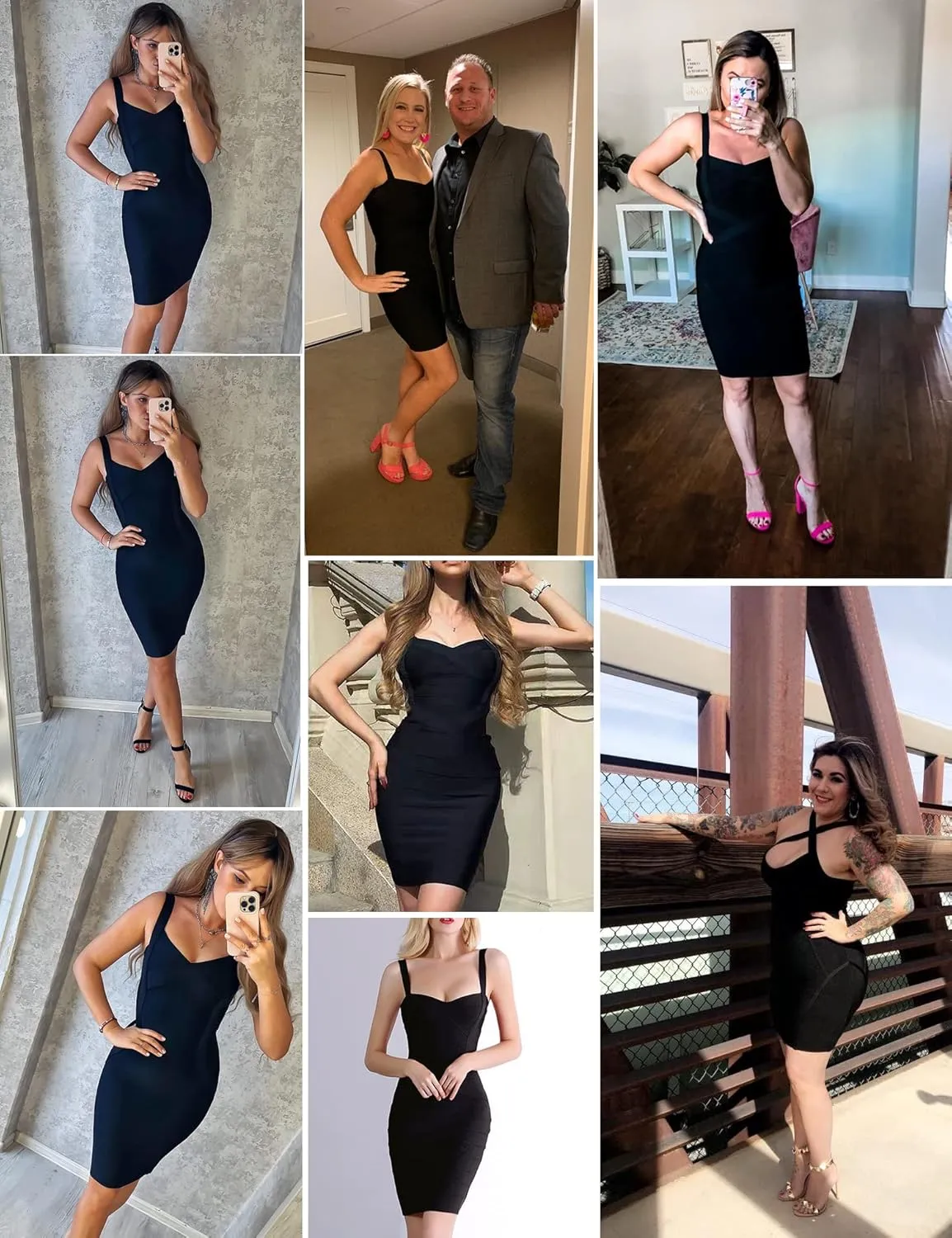 meilun Women's Celebrity Bandage Bodycon Dress Strap Party Pencil Dress