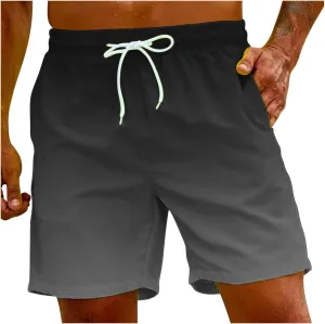 Men Draws Pants Color Casual Lace-up Fashion Beach Summer Shorts Men's Solid Men's Board Shorts Shorts Men Mens Swim