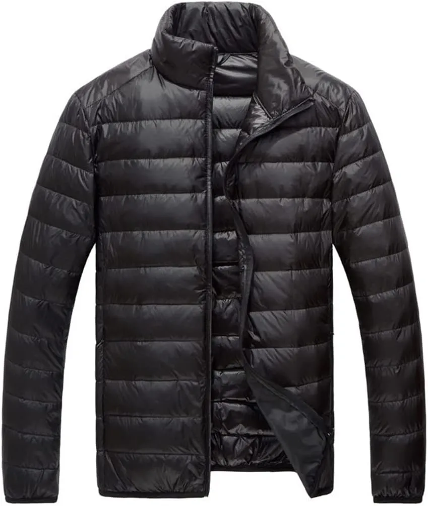 Men Winter Keep Warm 90% White Eider-Down Jacket Clothing Male Slim Fit Hooded Casual Slim Down Jacket
