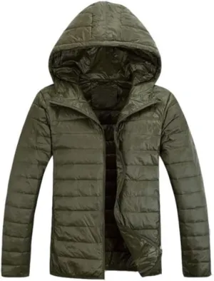 Men Winter Keep Warm 90% White Eider-Down Jacket Clothing Male Slim Fit Hooded Casual Slim Down Jacket