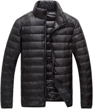Men Winter Keep Warm 90% White Eider-Down Jacket Clothing Male Slim Fit Hooded Casual Slim Down Jacket