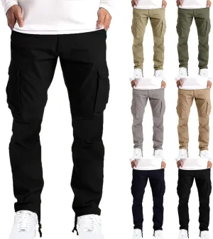 Mens Cargo Pants Slim Fit Sports Athletic Workout Pants for Men Casual Fashion Trendy Stretch Active Pants