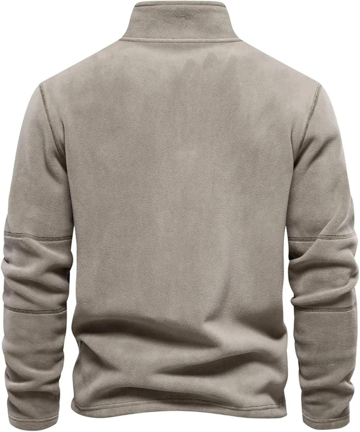 Men's Fleece Pullover Quarter Zip Thermal Outdoor Half Zip Jacket 1/4 Zip Sweatshirt Regular Fitted