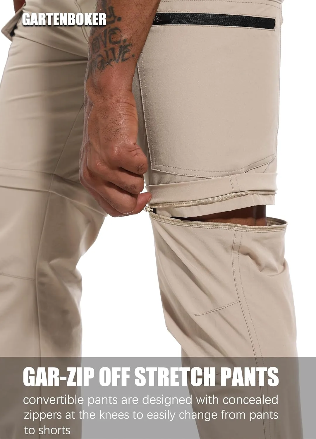 Men's Lightweight Hiking Cargo Work Pants Quick Dry Water Resistant Fishing Travel Climbing Outdoor Stretch Pants