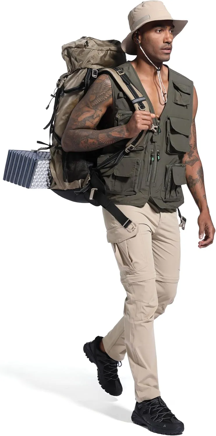 Men's Lightweight Hiking Cargo Work Pants Quick Dry Water Resistant Fishing Travel Climbing Outdoor Stretch Pants