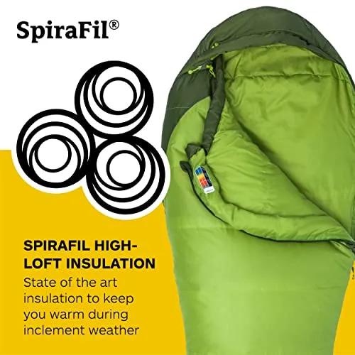 Mens Trestles 30° Sleeping Bag w/ High-loft Insulation for Camping