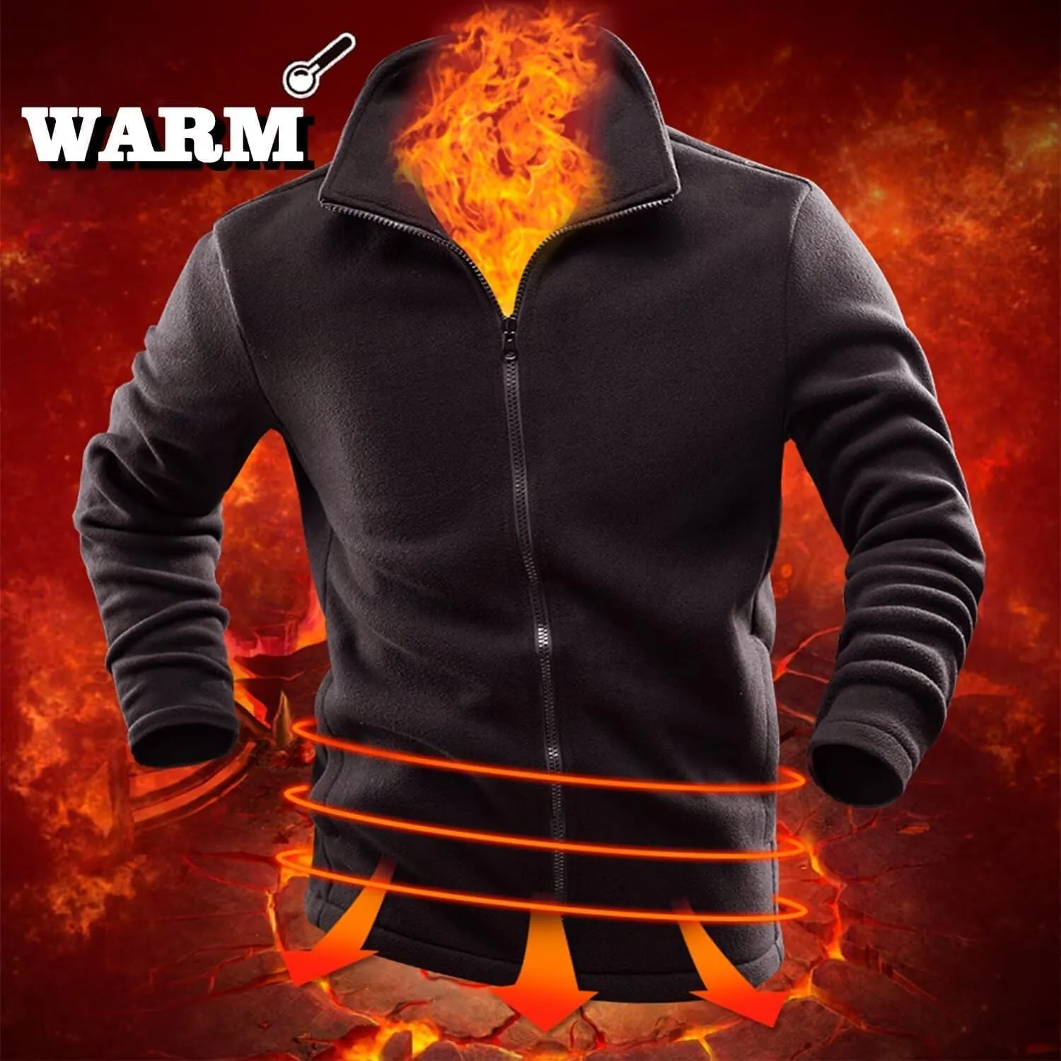 Men's Waterproof Jacket Warm Winter Snow Liner Jacket Mountaineering Windbreaker Removable Hood Raincoat