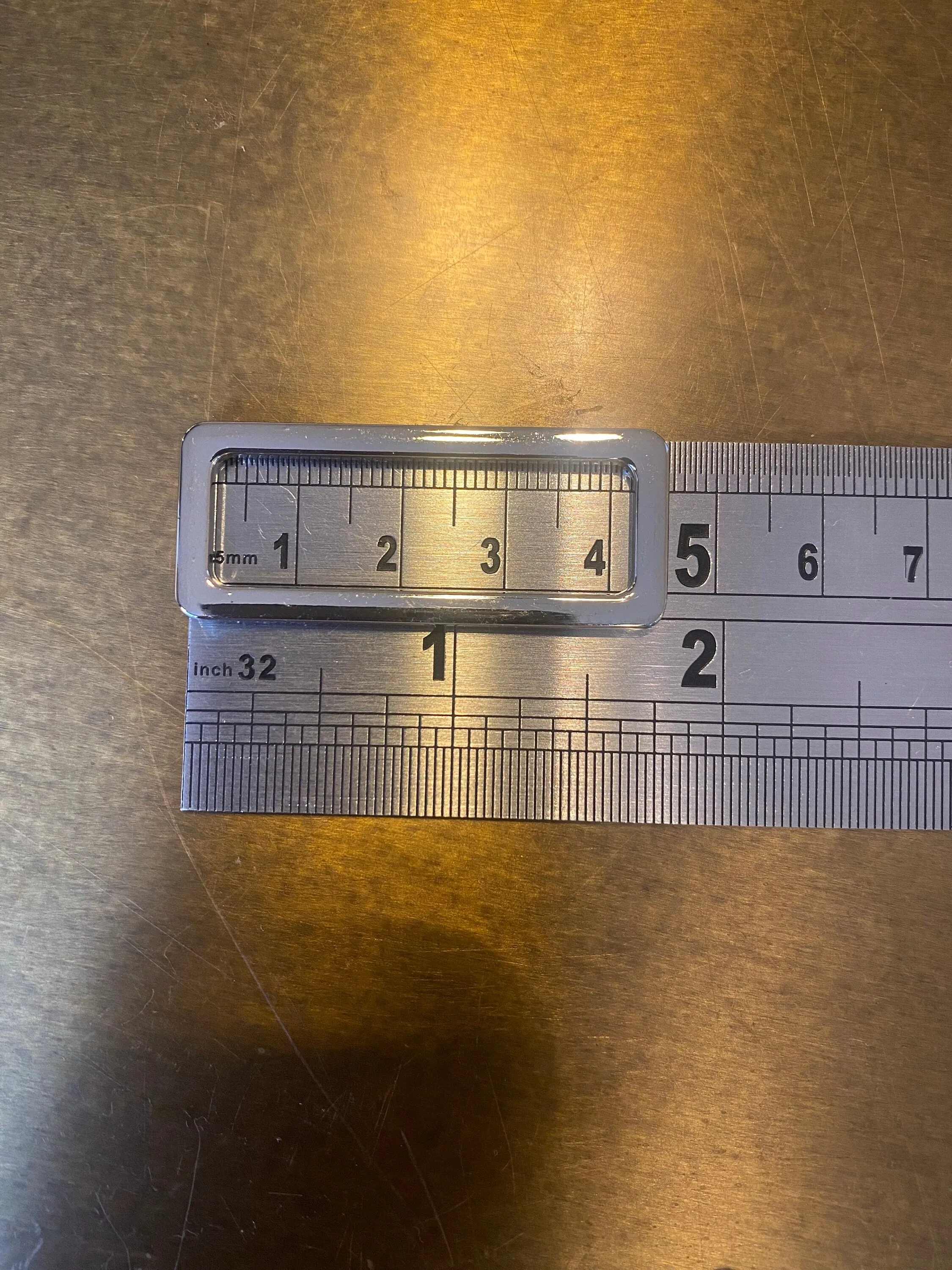 Metal Rectanlge, High Quality, Alloy, Shiny Silver, Metal Trim, Rectangle Buckle