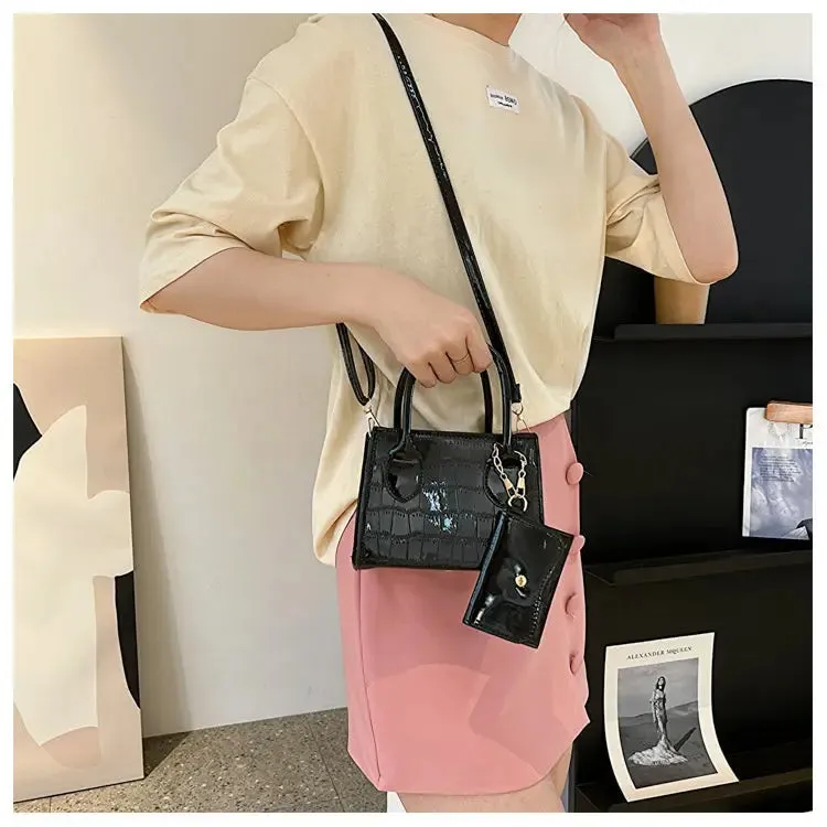 Metallic Glossy Mini Handbags