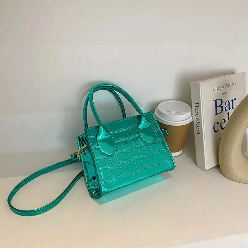 Metallic Glossy Mini Handbags