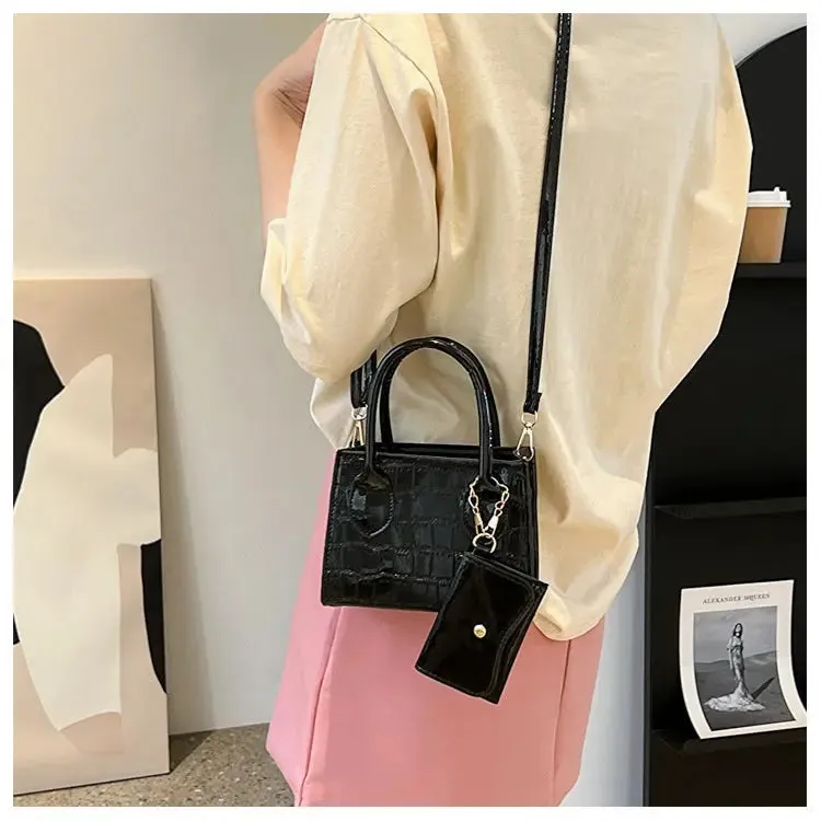 Metallic Glossy Mini Handbags