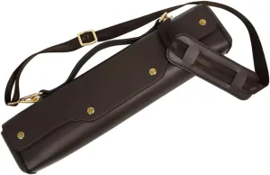 Milisten Flute Carrying Bag with Shoulder Strap Lightweight Flute Storage Case for Outdoor Performance Easy Open Design Compact and Durable Coffee Color
