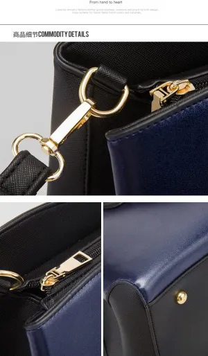 Minimalist and Versatile Casual Women's Bag - Fashionable Color Clash Crossbody Bag with Large Capacity
