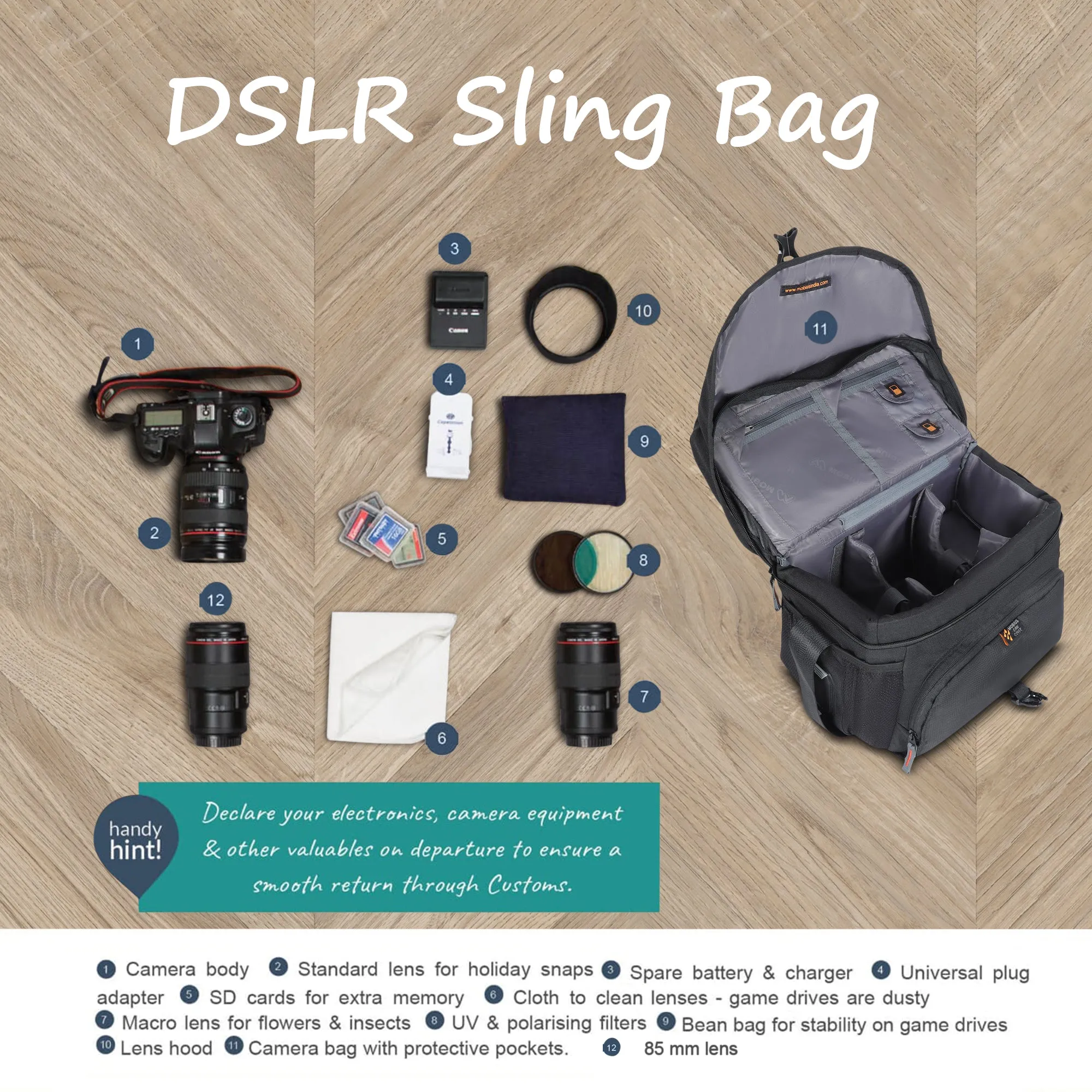 Mobius Rapidfire DSLR Sling Bag