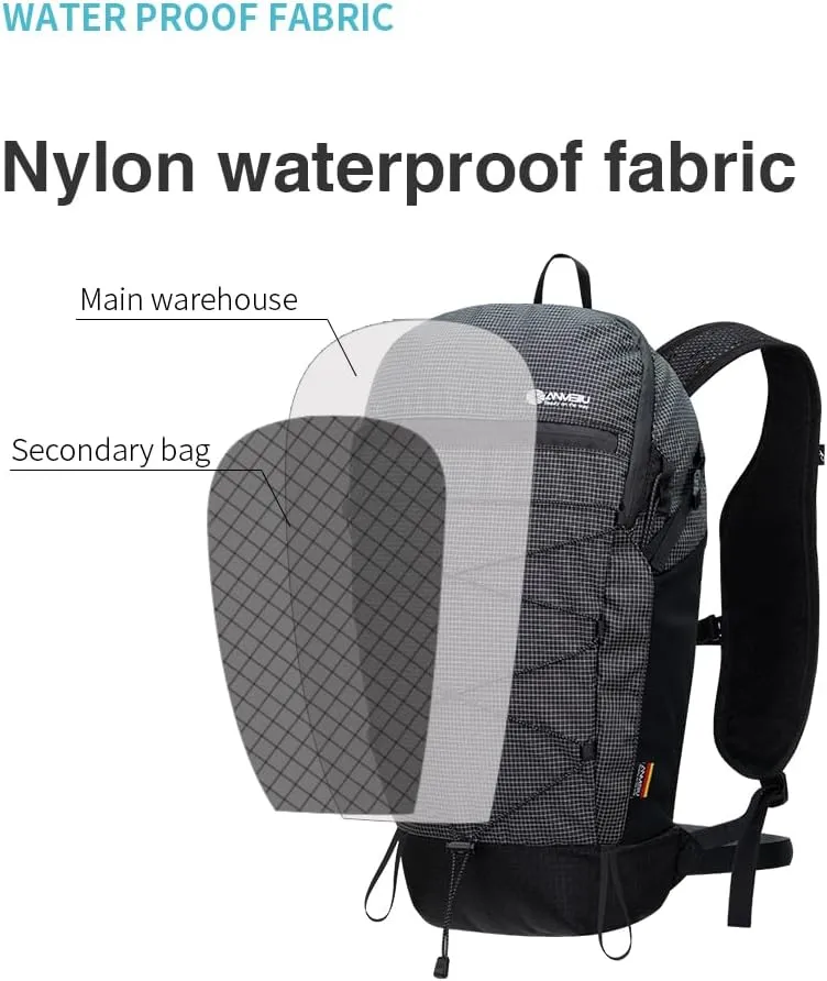 Mountaineering backpack hiking bag, lightweight hiking backpack, ultra light backpack, lightweight travel commuting bag (Haige)