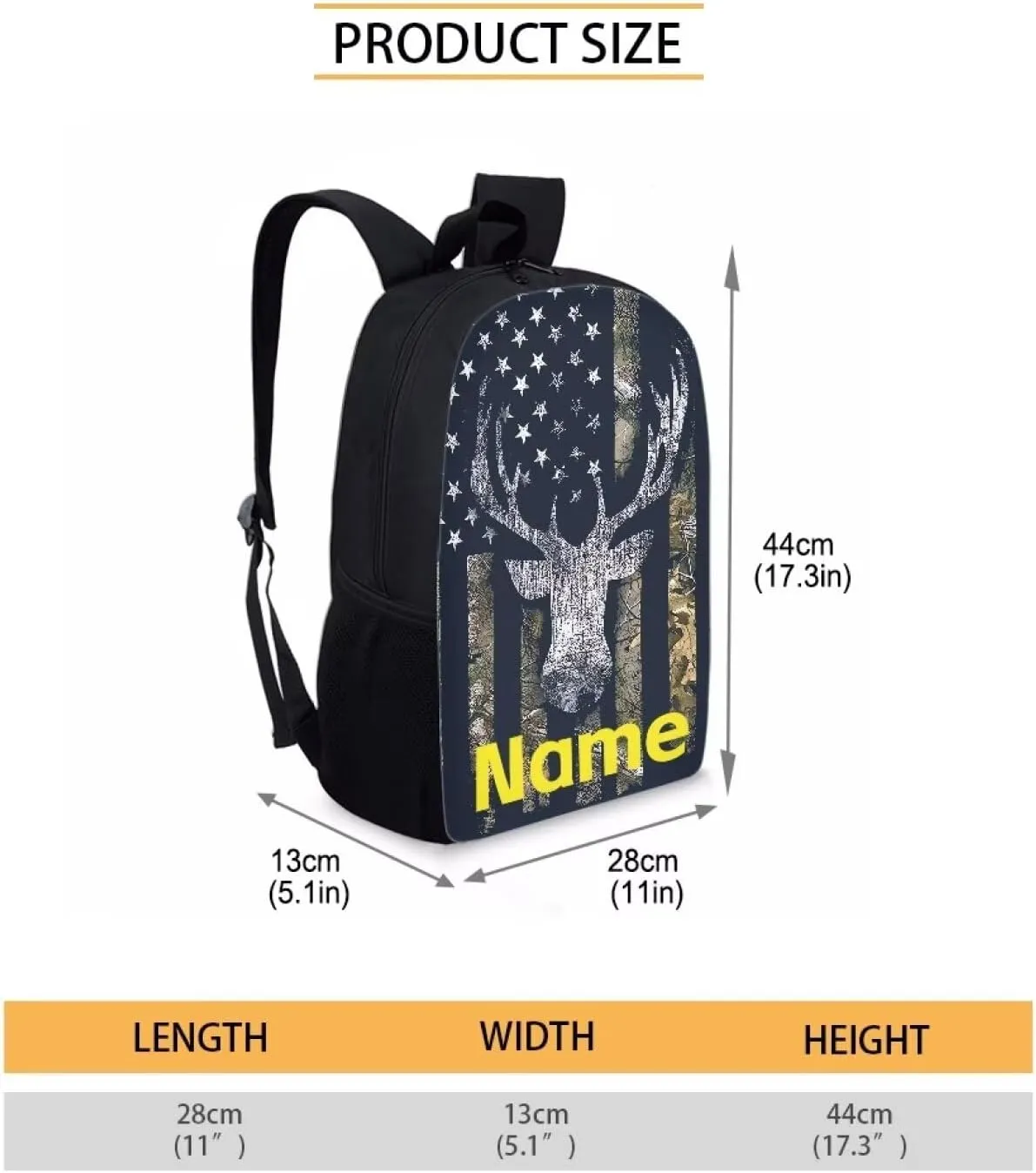 Mumeson Customized Personalization Schoolbag Kids Backpack, Adult Laptop Tablet Notebook Holder Backpack Multi Pocket Bookbags Casual Rucksack for Middle School