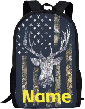 Mumeson Customized Personalization Schoolbag Kids Backpack, Adult Laptop Tablet Notebook Holder Backpack Multi Pocket Bookbags Casual Rucksack for Middle School