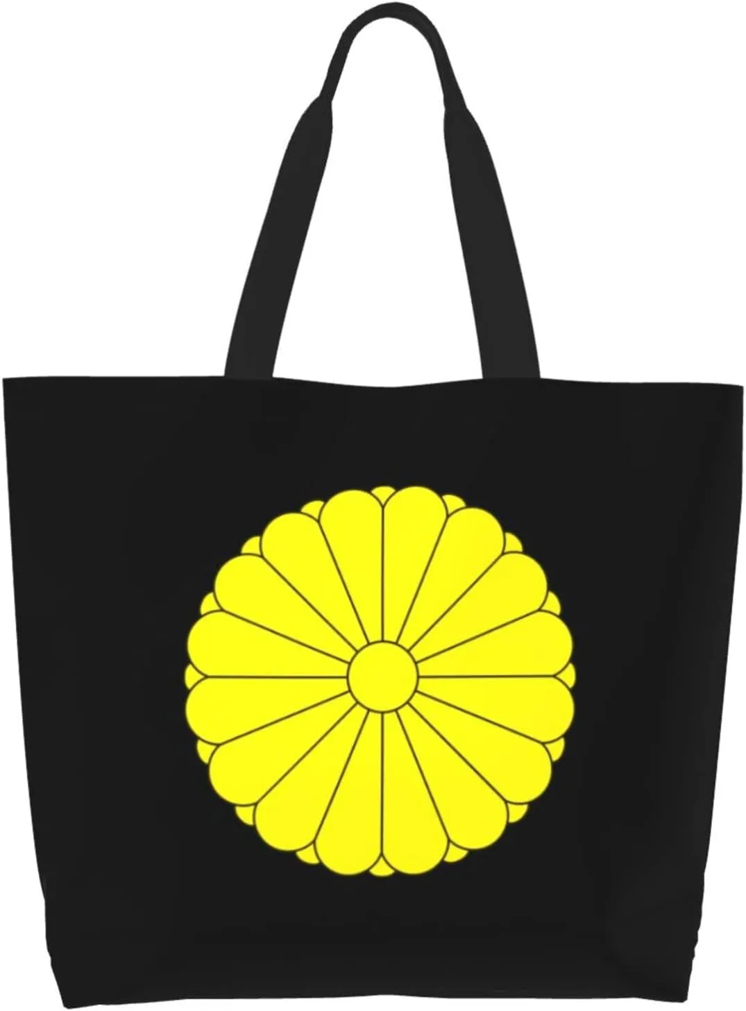 National Emblem Of Japan Women'S Lightweight Canvas Handbag Reusable Shopping Bag