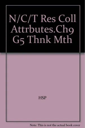 N/C/T Res Coll Attrbutes.Ch9 G5 Thnk Mth Unknown Binding