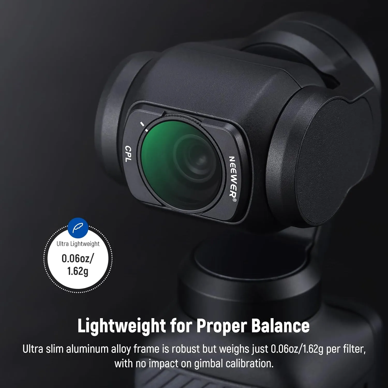 NEEWER HD CPL ND16 ND64 ND256 Filter Kit Compatible with DJI OSMO Pocket 3 Creator Combo Accessories Magnetic Action Camera Neutral Density Polarising Filter Optical Glass Aluminum Frame