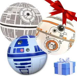 NINOSTAR Large Play Balls Set of 3 - Fun Indoor and Outdoor Gift, Size 14 Inches - Can Use for Play/Room Decor/Party Decor/Pool Inflatable Water Toys