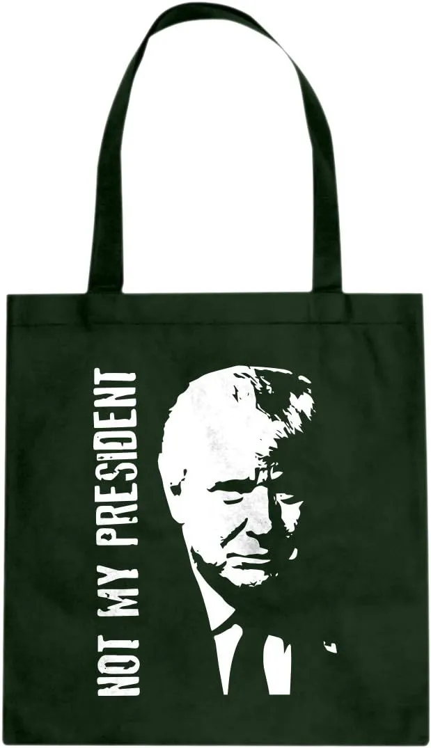 Not My President Donald Trump Cotton Canvas Tote Bag