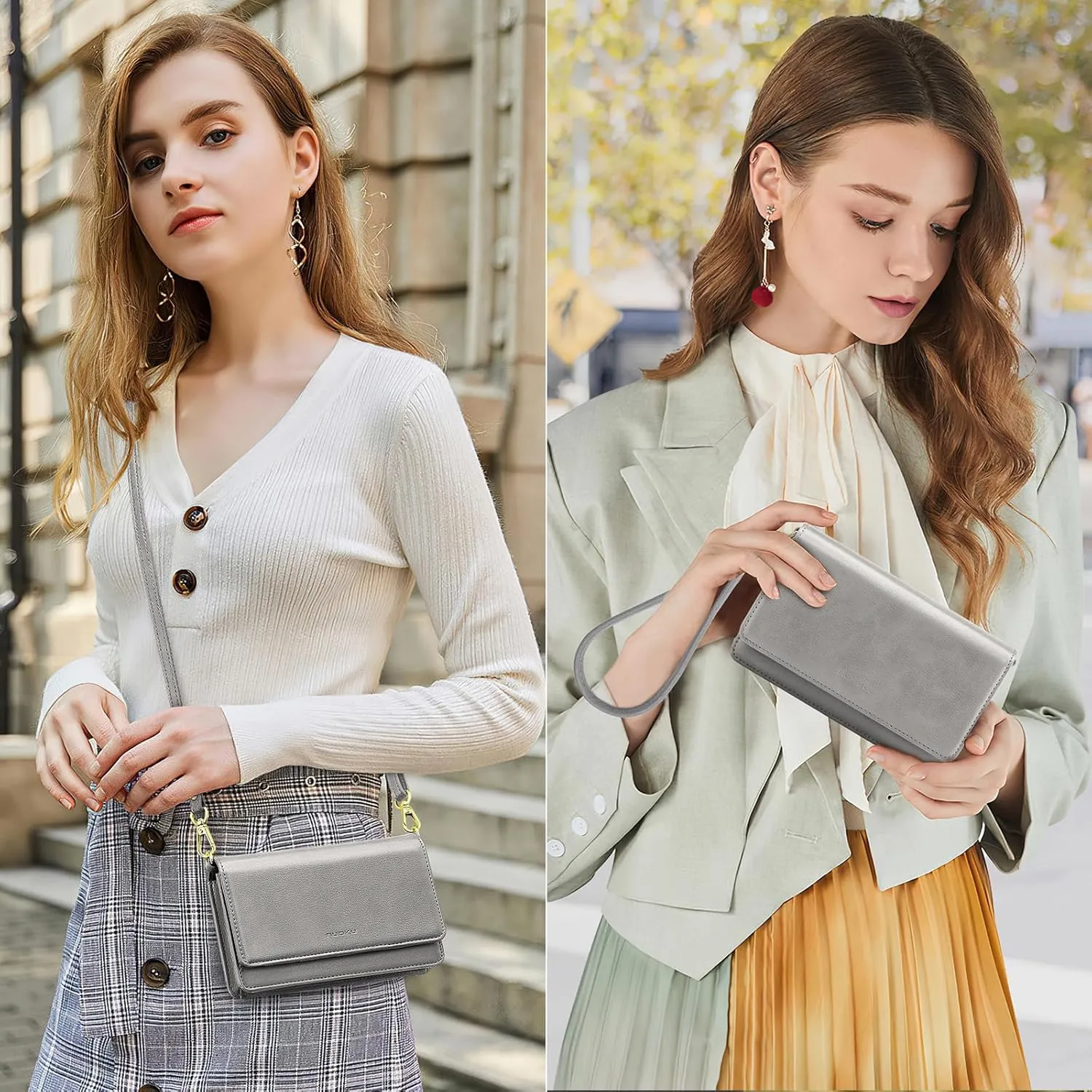 nuoku Small Crossbody Bags for Women, Small Crossbody Purse with Card Slots, Cell Phone Purse for Women with Phone Pocket