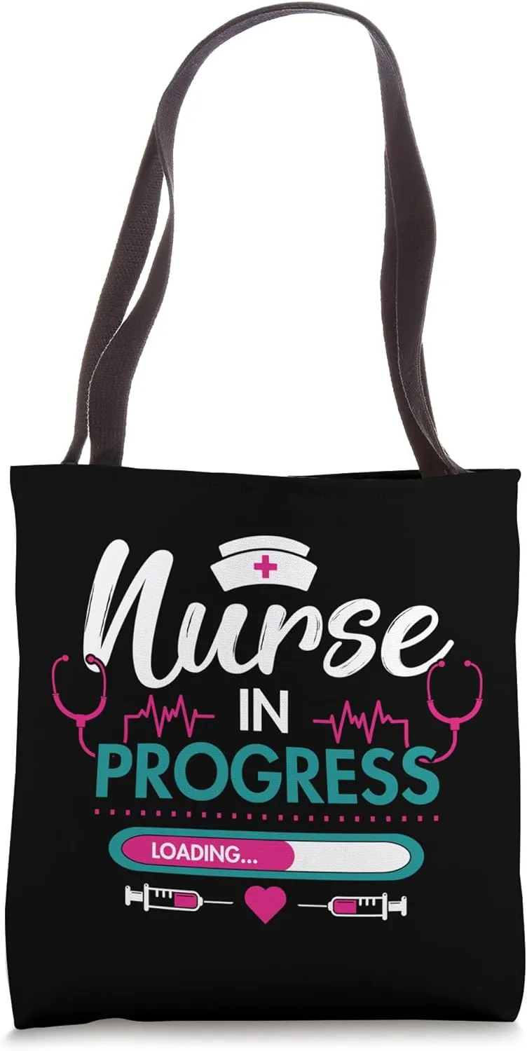 Nurse In Progress Funny Nursing Student Future Nurse Tote Bag