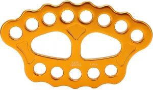 oceanside Climbing Climber, Rigging Plate Aluminum Alloy 15 Holes 45KN Anchor Divider Finger Force Climbing Equipment