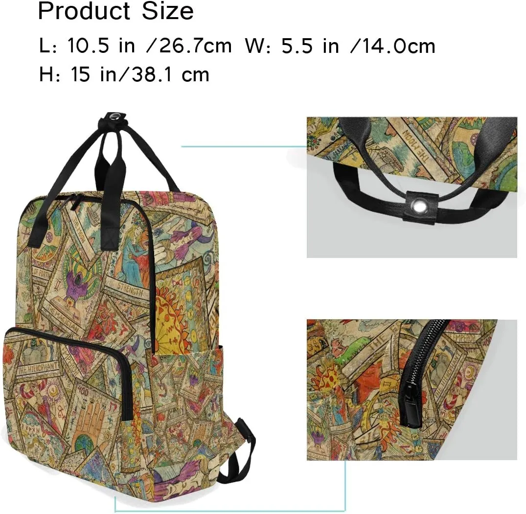 Old Colorful Tarot Student Backpack Toddler Backpack for Kids Boys Girls Preschool Bag Elementary School Bookbag For Boys Girls