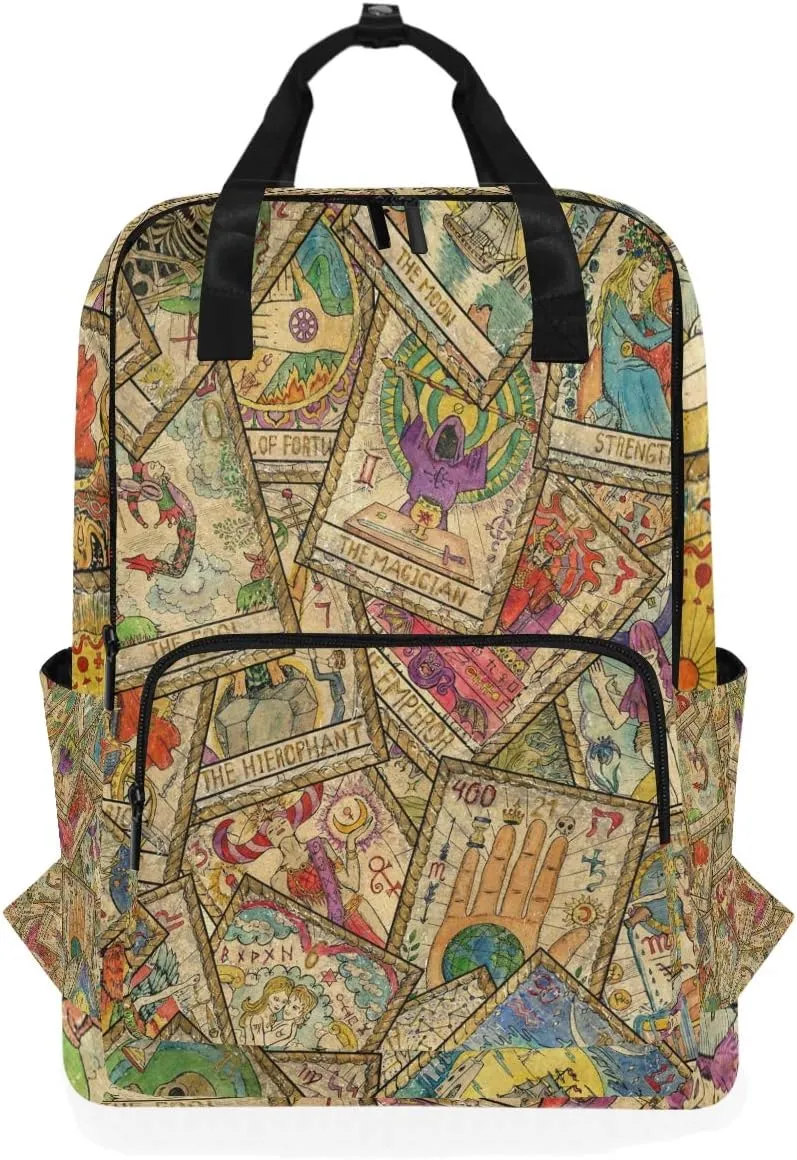Old Colorful Tarot Student Backpack Toddler Backpack for Kids Boys Girls Preschool Bag Elementary School Bookbag For Boys Girls
