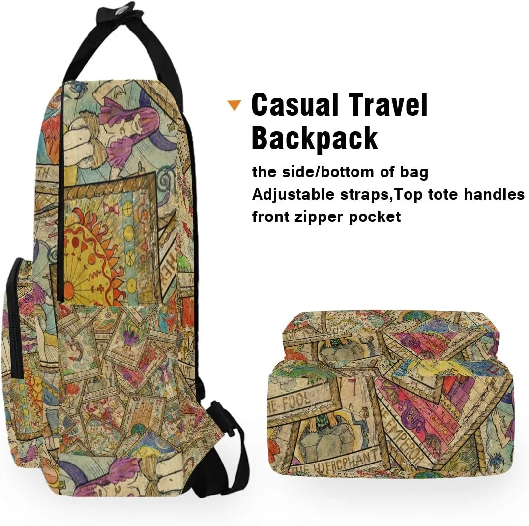 Old Colorful Tarot Student Backpack Toddler Backpack for Kids Boys Girls Preschool Bag Elementary School Bookbag For Boys Girls