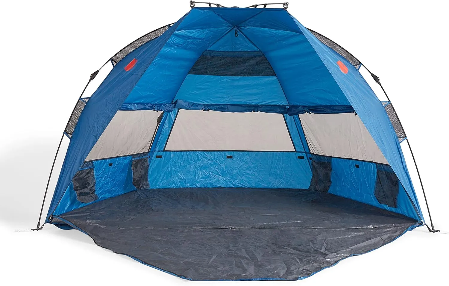 OMNICORE DESIGNS InstaShade XL 4 Person Pop Up Easy Set UP Beach Tent - Blue