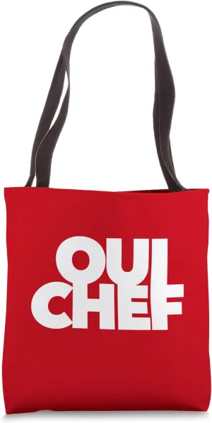 Oui chef funny restaurant boss staff sous employee dining Tote Bag