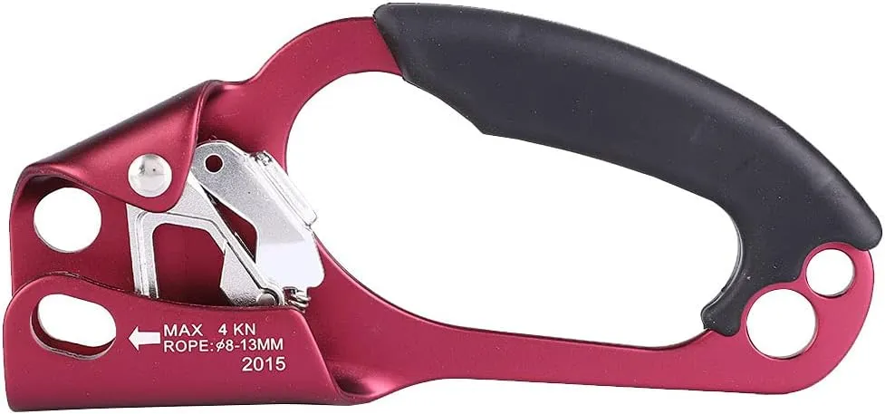 OUKENS Mountain Climbing Tools Mountaineering Climbing Ascender,Right-Hand Climbing Protector Ascender for Outdoor Mountaineering