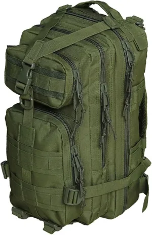 Outdoor Tactical 3P Backpacking Mountaineering Adventure Hiking Camping Camo Backpack Modular Large Capacity, 36-55L, Army Green