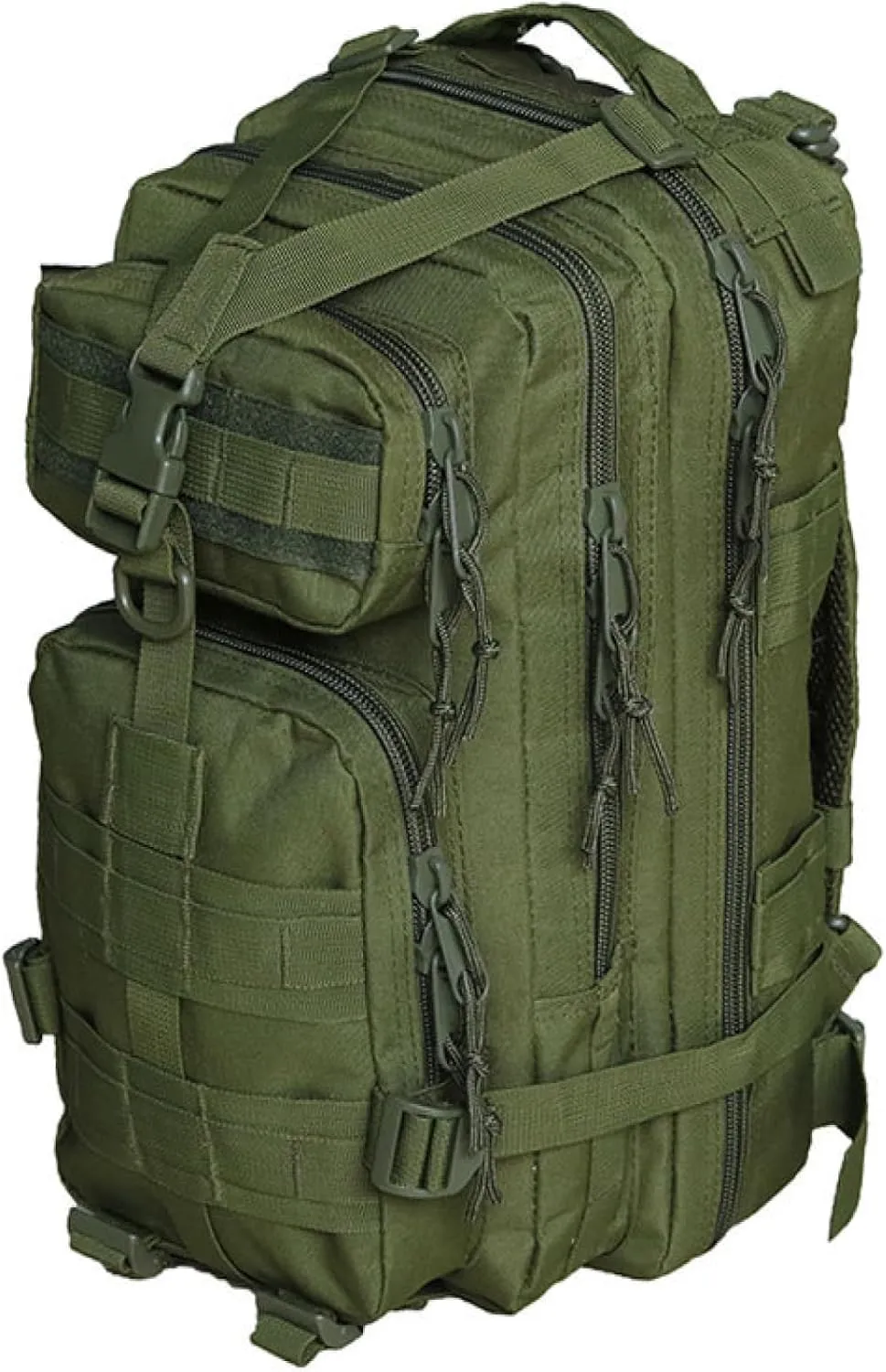 Outdoor Tactical 3P Backpacking Mountaineering Adventure Hiking Camping Camo Backpack Modular Large Capacity, 36-55L, Army Green