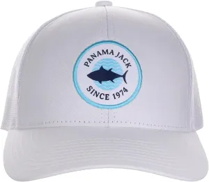 Panama Jack Saltwater Fish Men's Baseball Cap - Mesh Back, Lightweight, 3" Wide Bill Brim, Snap Back