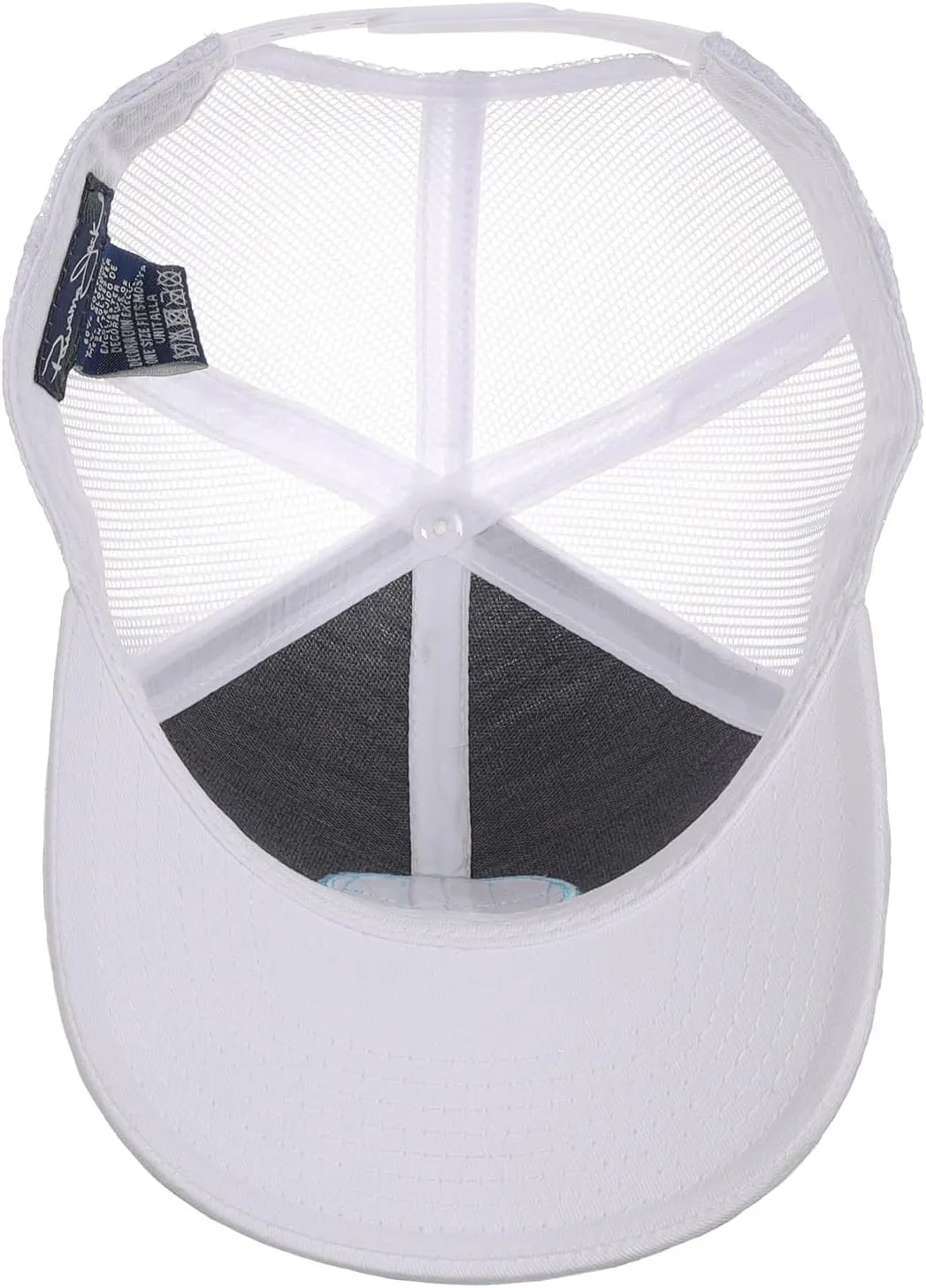 Panama Jack Saltwater Fish Men's Baseball Cap - Mesh Back, Lightweight, 3" Wide Bill Brim, Snap Back