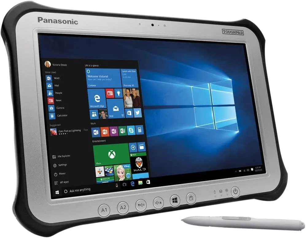 Panasonic Toughbook G1, FZ-G1 MK3, 10.1-inch WUXGA Touch, 128GB SSD, 8GB, Intel Core i5-5300U 2.30GHz, WiFi, BT, 4G LTE, Dual Pass, dGPS, 2 Cameras, Win 10 Pro (Renewed)