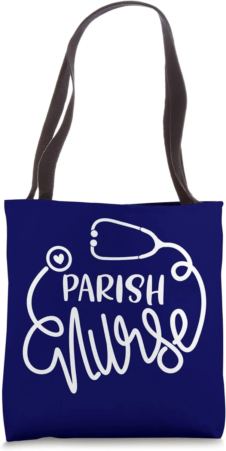 Parish Nurse Cute Faith Community Nursing Department RN Tote Bag