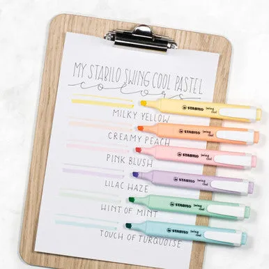 Pastel Swing Cool Highlighter, Set of 6