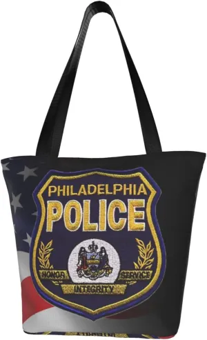 Patch Of The Philadelphia Police Fashion Shoulder Bag Large Capacity For Man Or Woman