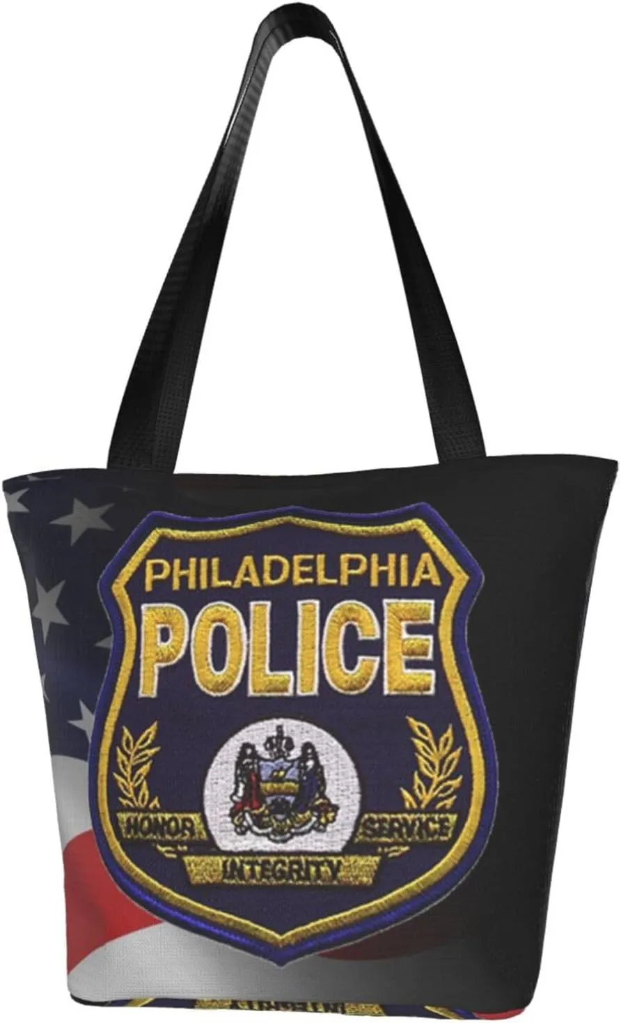 Patch Of The Philadelphia Police Fashion Shoulder Bag Large Capacity For Man Or Woman