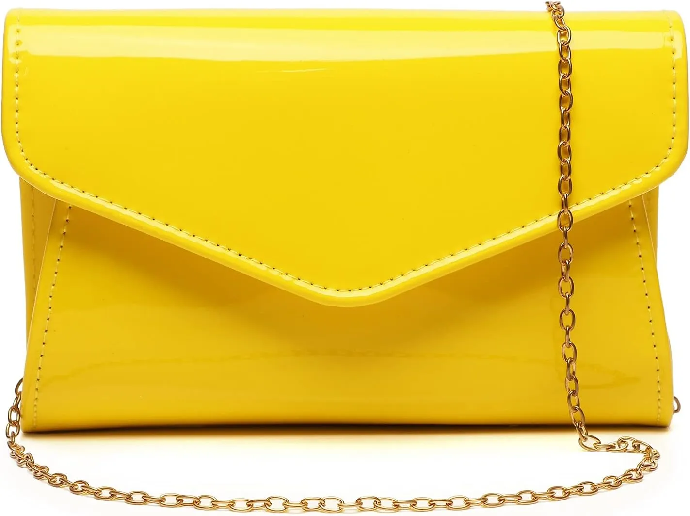 Patent Leather Envelope Clutch Womens Evening Handbag Stylish Crossbody Shoulder Bag Purse for Christmas Wedding Party Prom